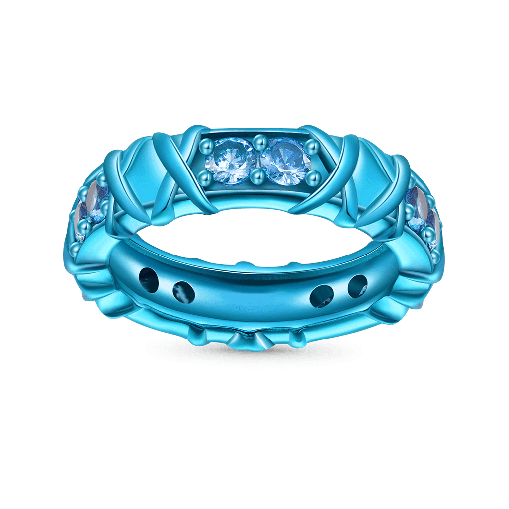 Shiny Blue Candy Ring image number 1
