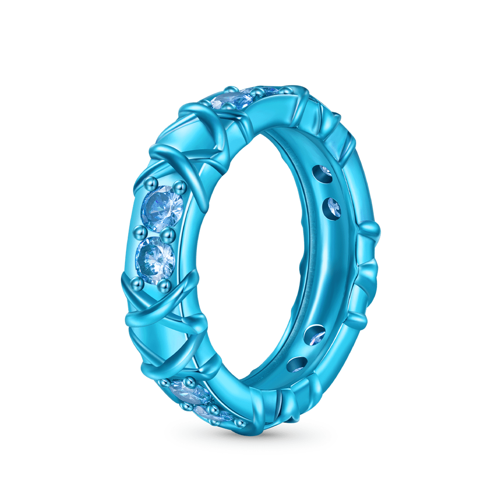 Shiny Blue Candy Ring image number 0