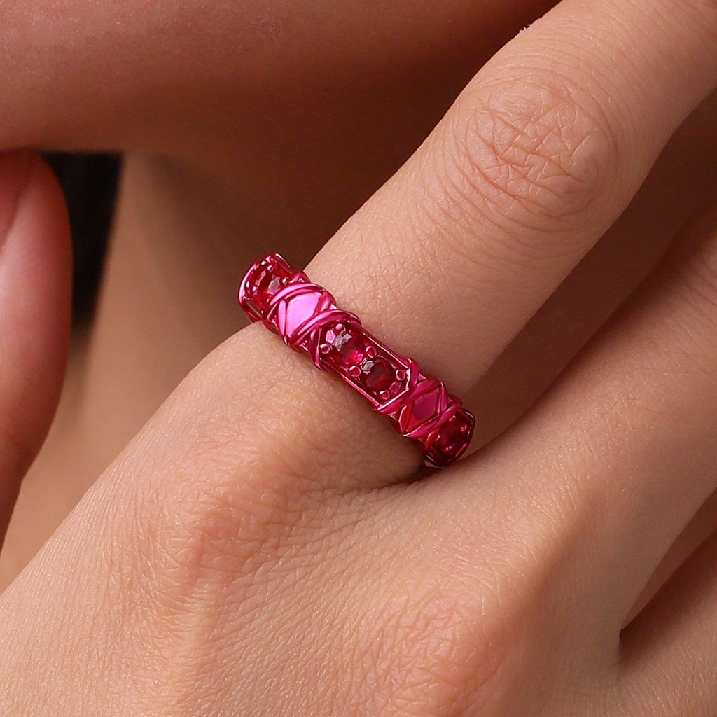 Shiny Pink Candy Ring image number 4