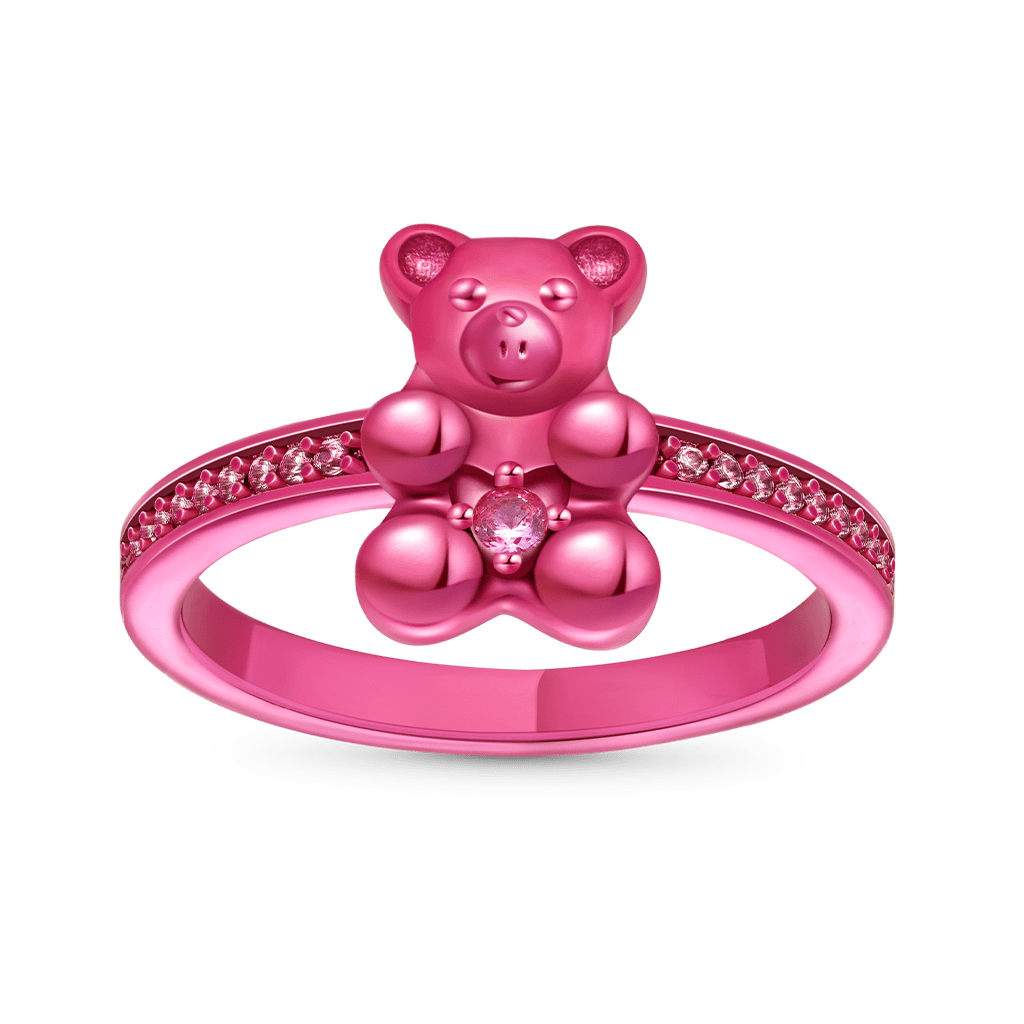 Pink Candy Bear Ring image number 0