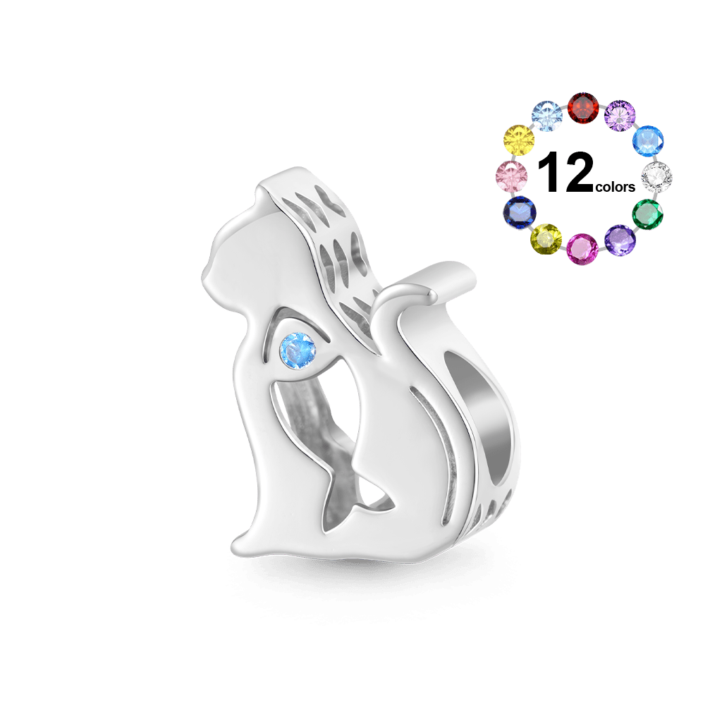 Cute Cat Silhouette Charm image number 0