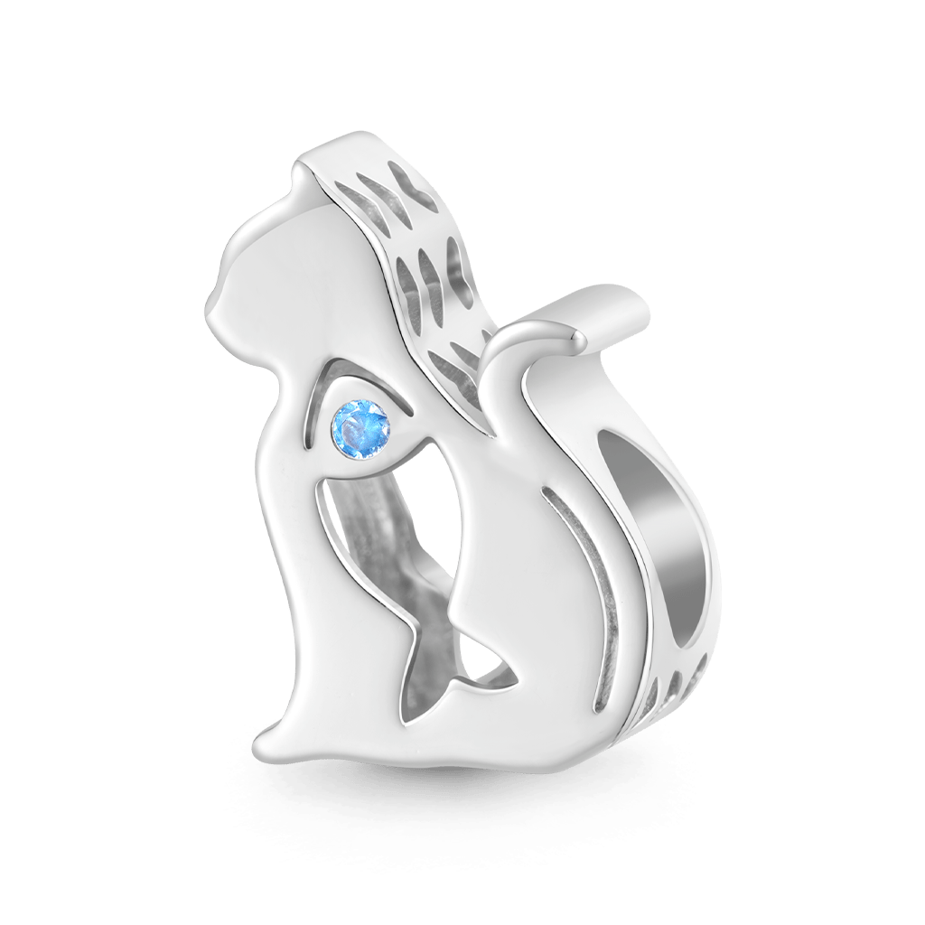 Cute Cat Silhouette Charm image number 1