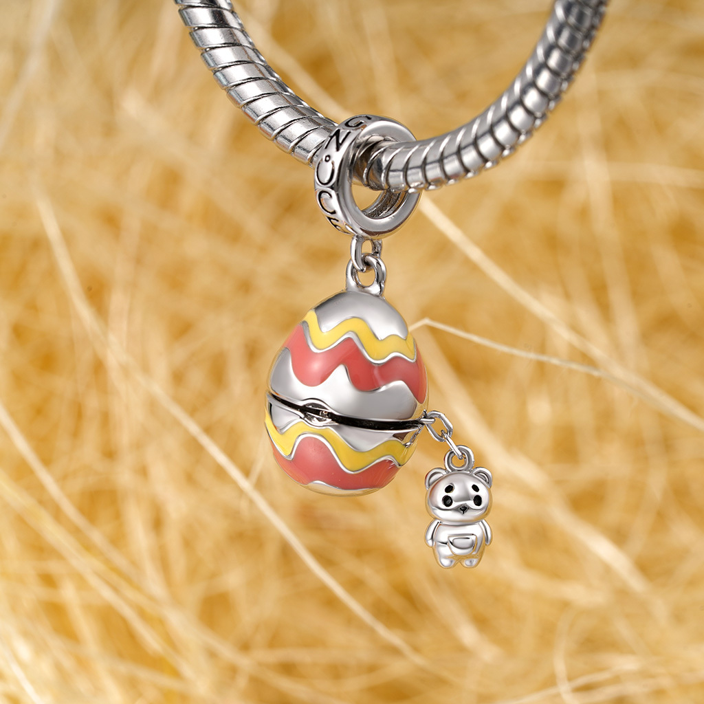 Easter Egg-Pocket Bear Pendant image number 3