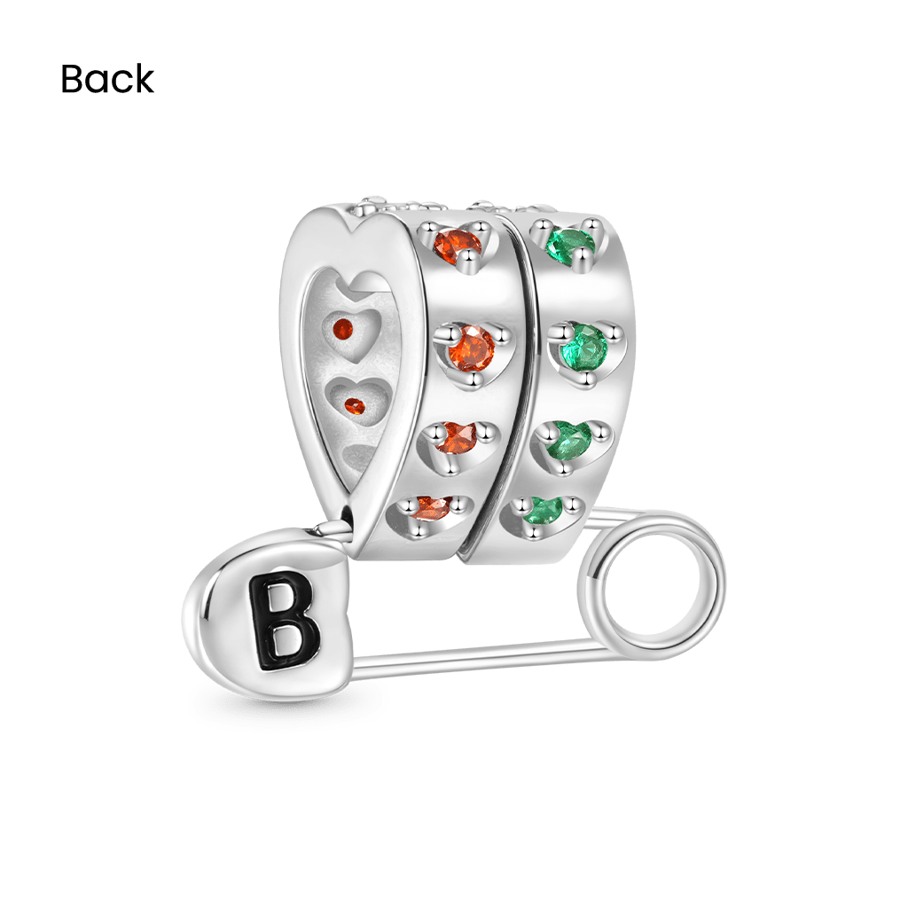 Personalized Pin Heart Charm image number 2
