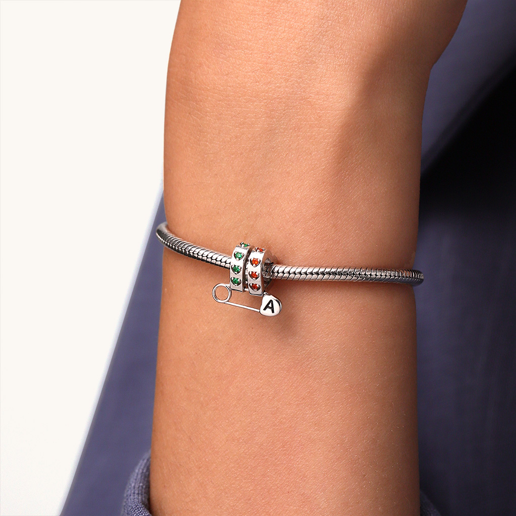 Personalized Pin Heart Charm image number 5