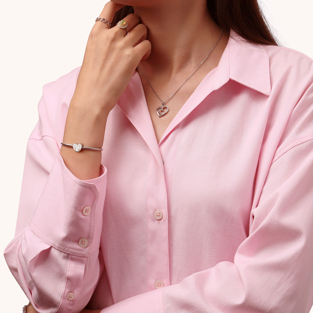 Mother's Palms Heart Charm image number 3