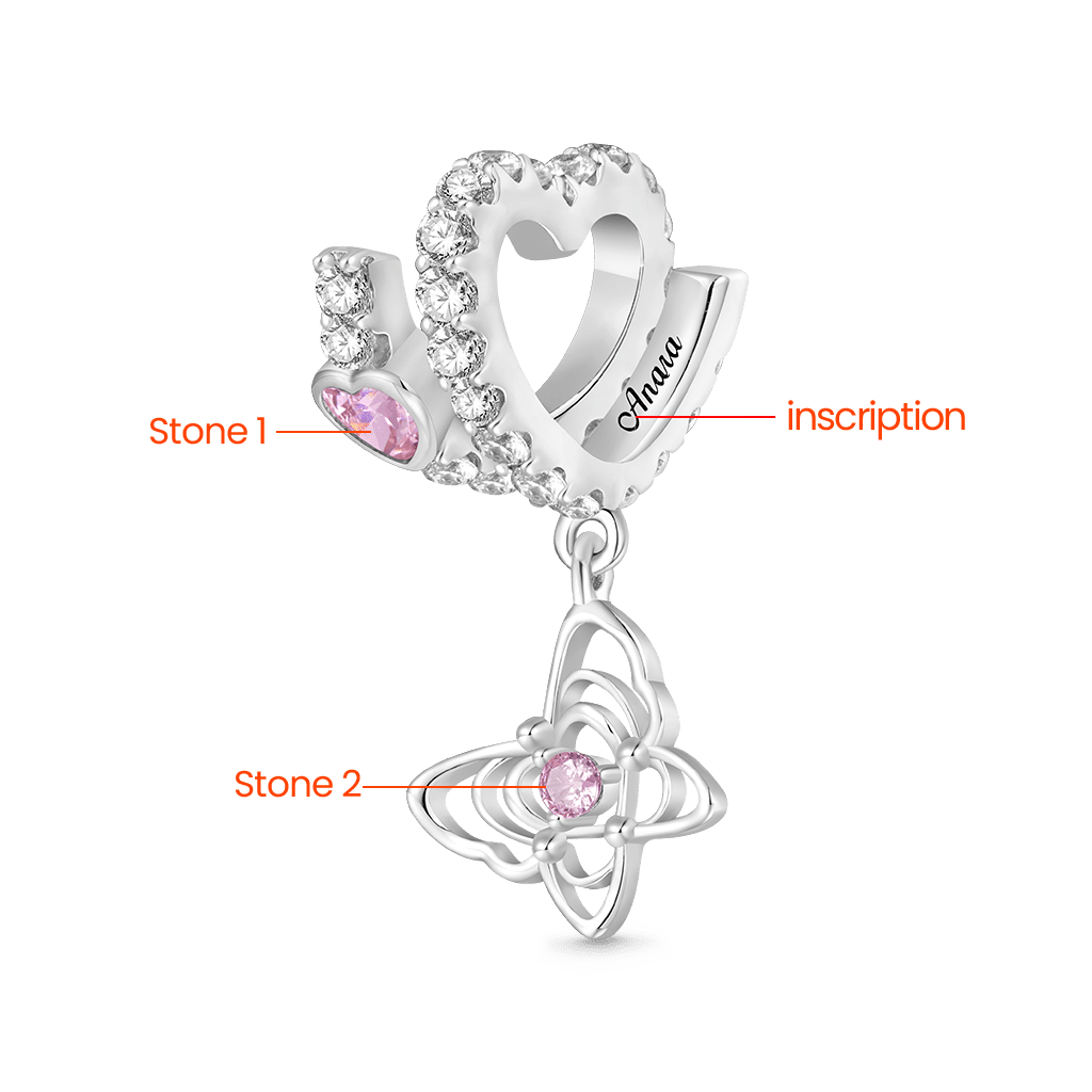 Butterfly Love Letter Charm image number 1