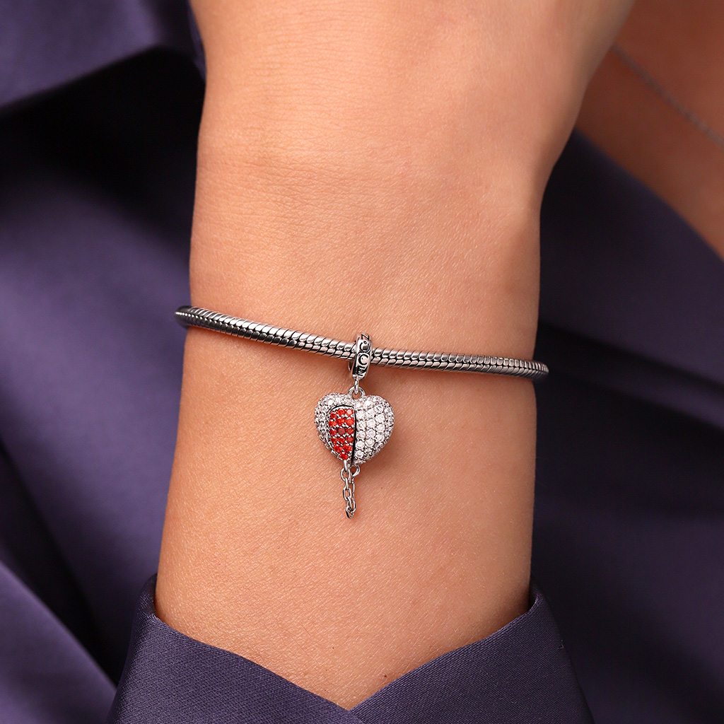 Valentine's Day Broken Heart Pendant image number 5