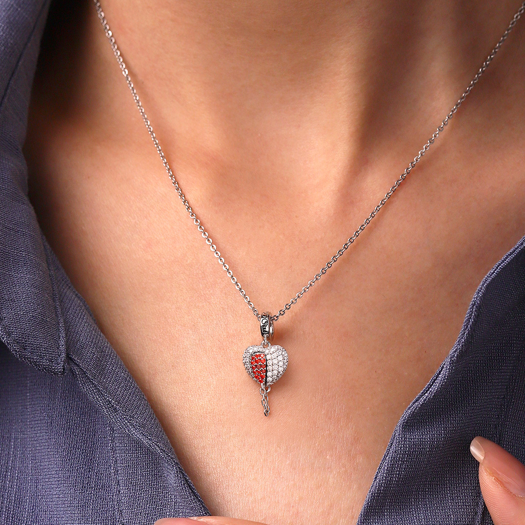 Valentine's Day Broken Heart Pendant image number 6