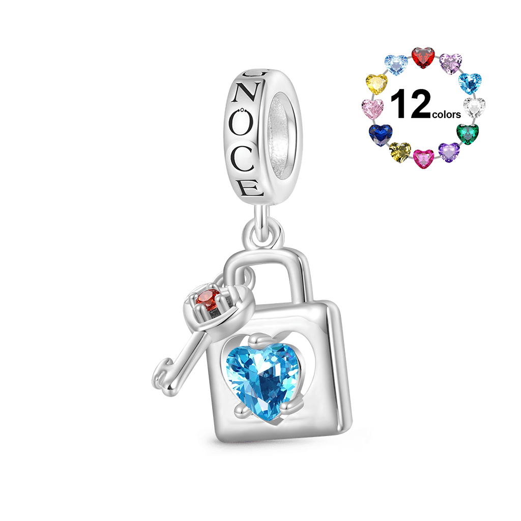 Love Lock & Key Pendant image number 0