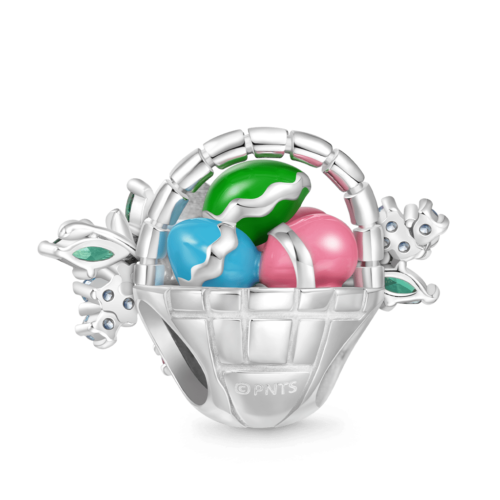 Snoopy Easter Eggs Basket Charm image number 2