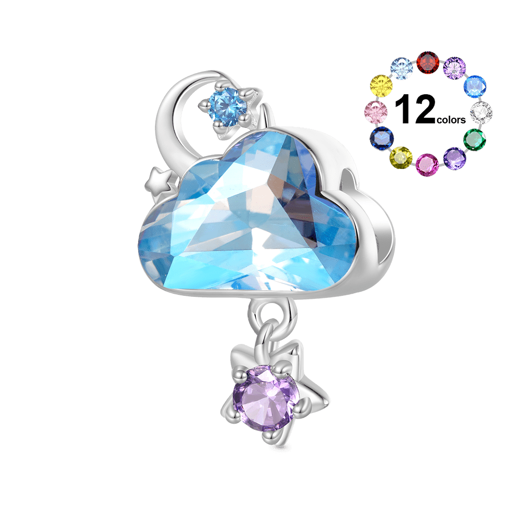Blue Cloud Star Charm image number 0