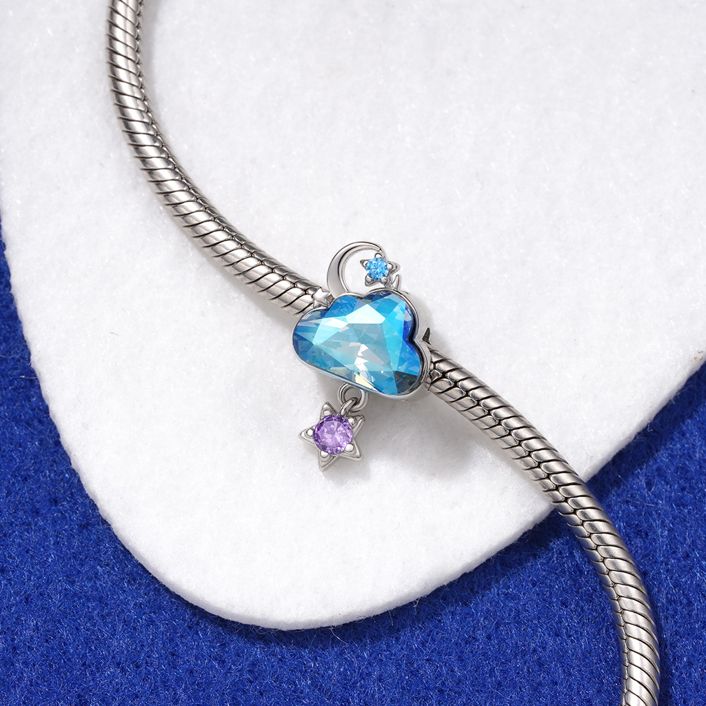 Blue Cloud Star Charm image number 2