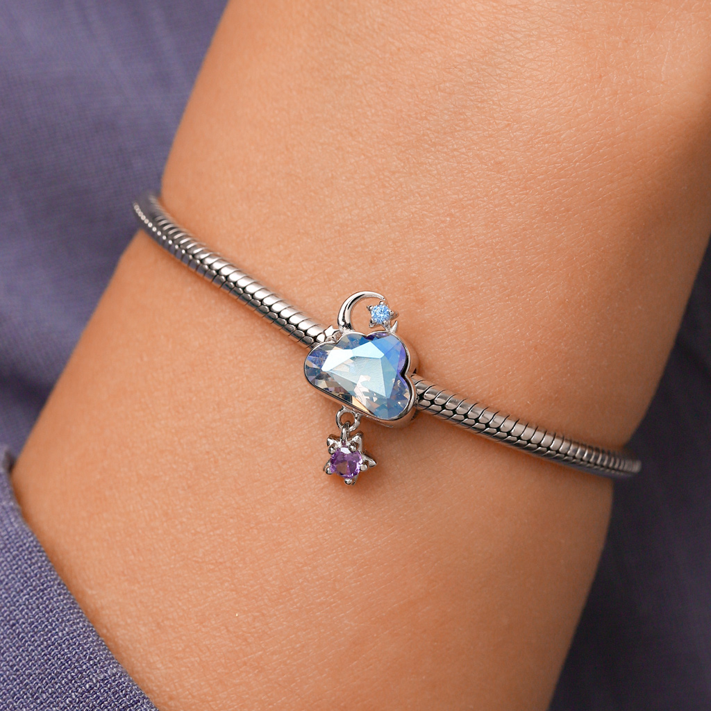 Blue Cloud Star Charm image number 4