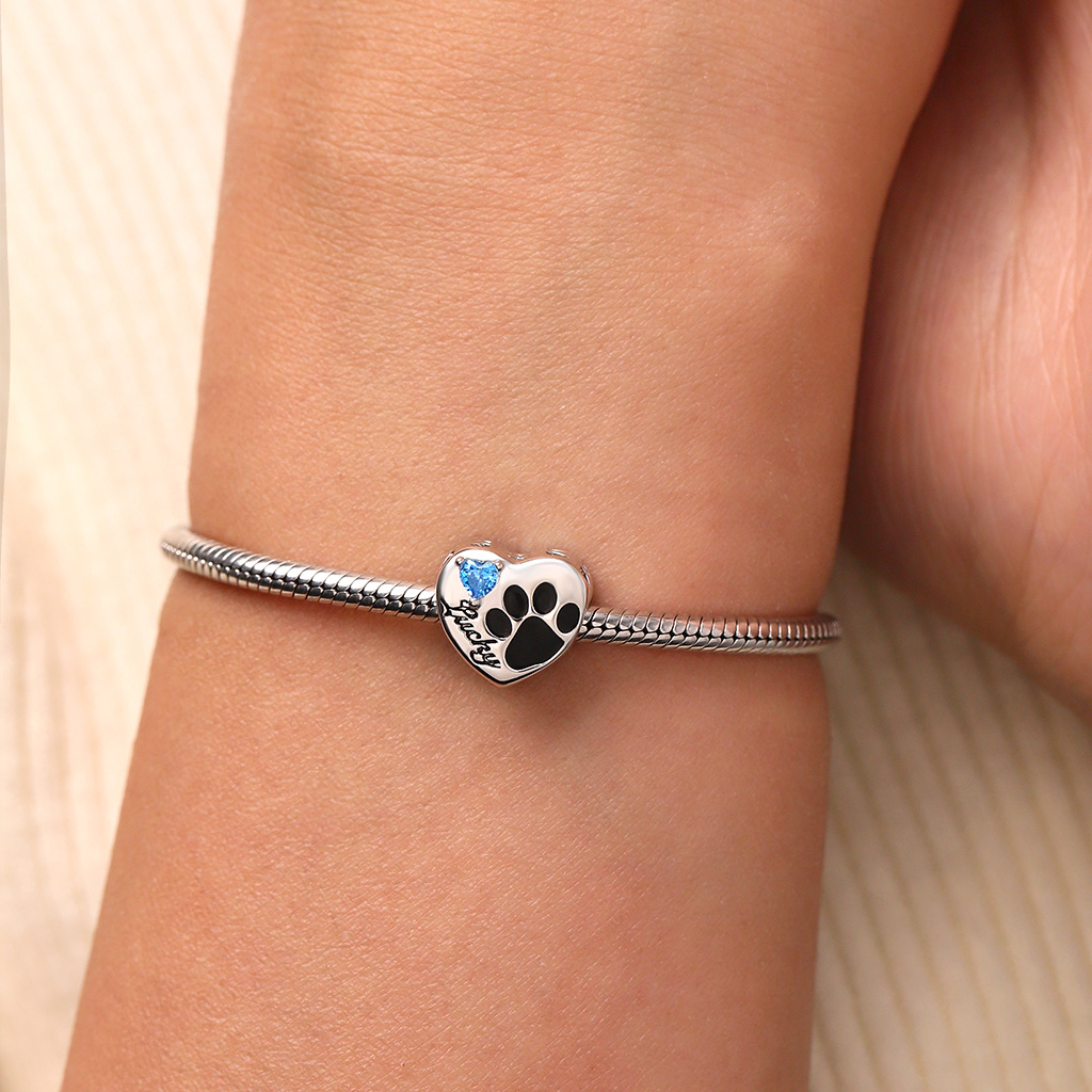 Loving Pet Paw Photo Charm image number 3