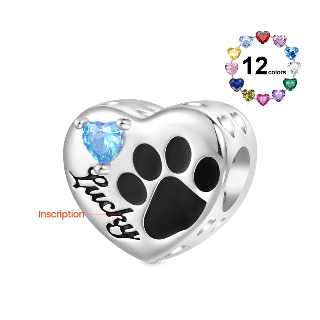 Loving Pet Paw Photo Charm image number 2