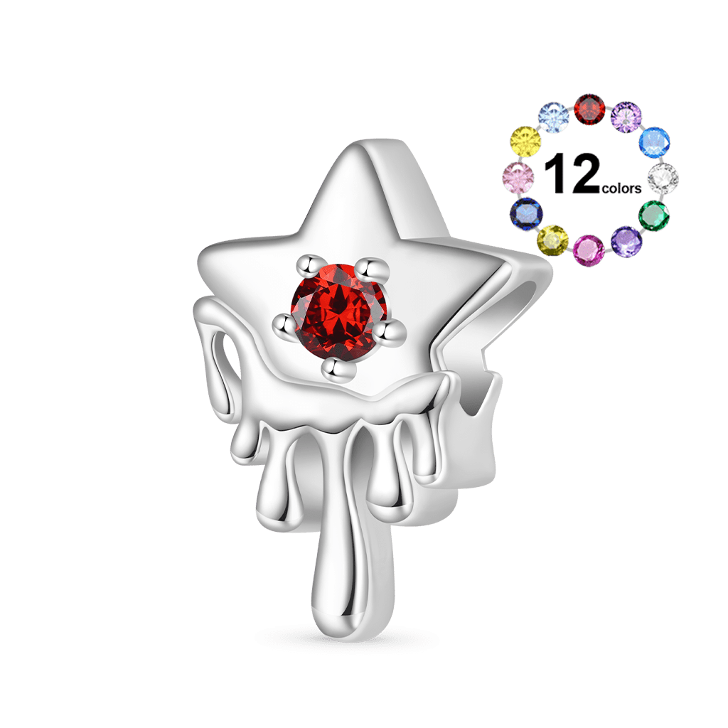 Melted Five-pointed Star Charm image number 0