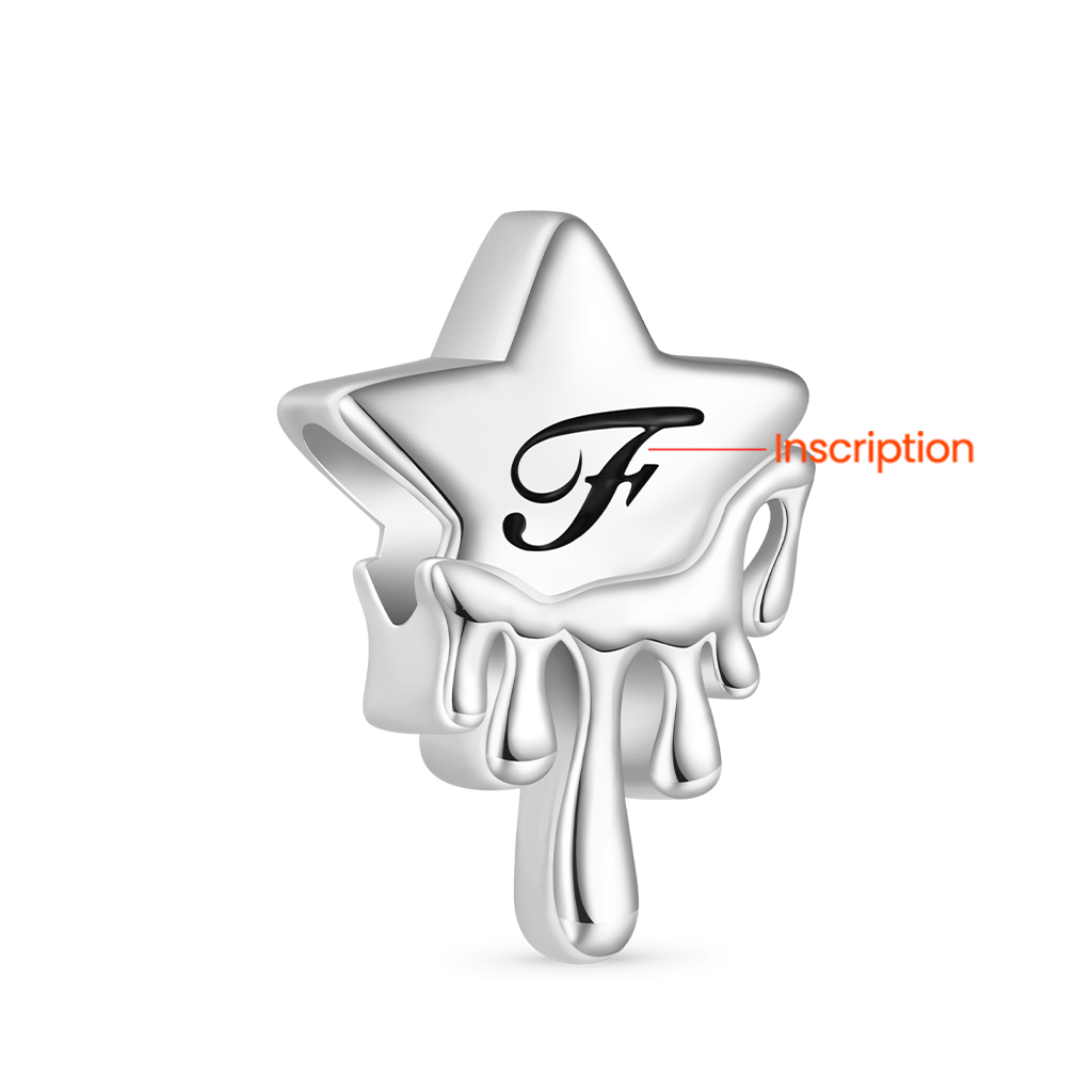 Melted Five-pointed Star Charm image number 1