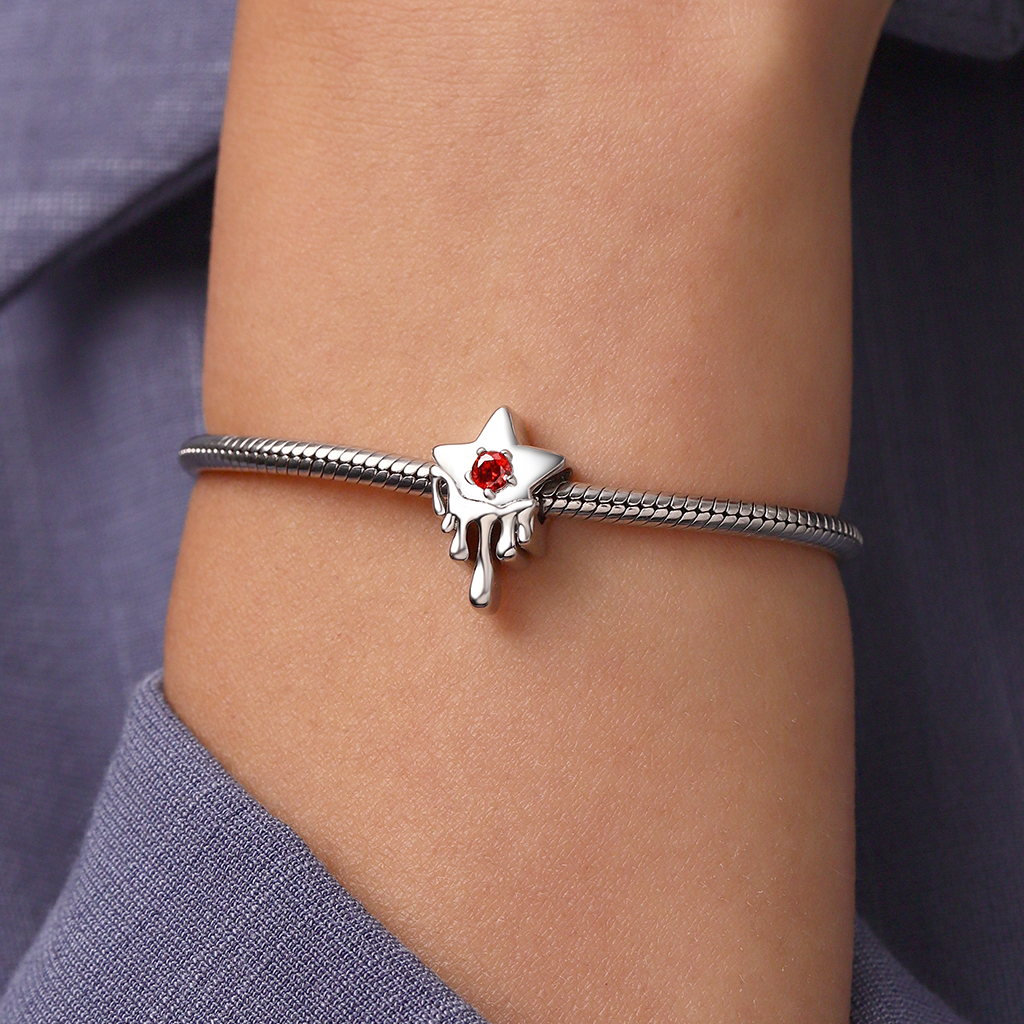 Melted Five-pointed Star Charm image number 4