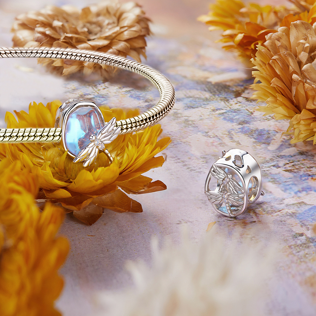 Colorful Dragonfly Charm image number 2