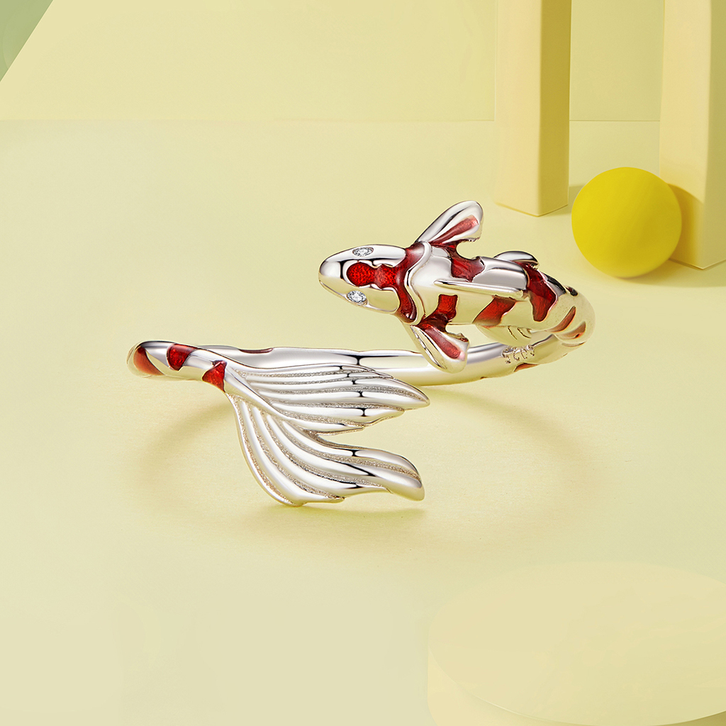 Good Luck Koi Fish Fortune Ring image number 1