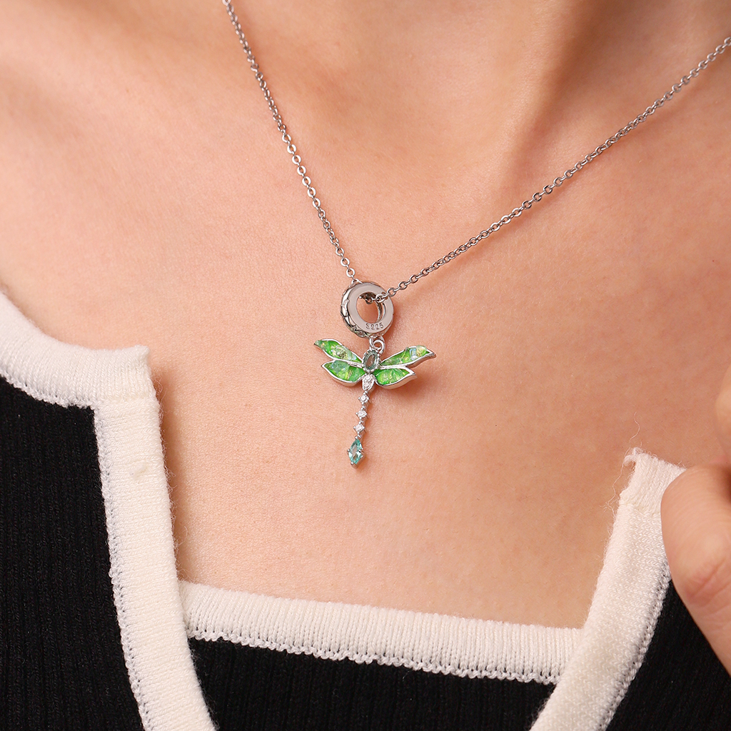 Green Dragonfly Pendant image number 4
