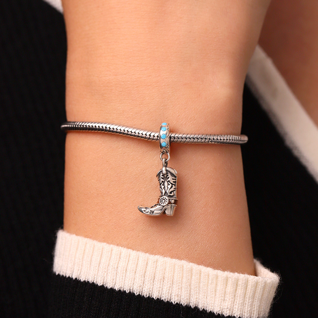 Western Cowboy Boot Pendant image number 5