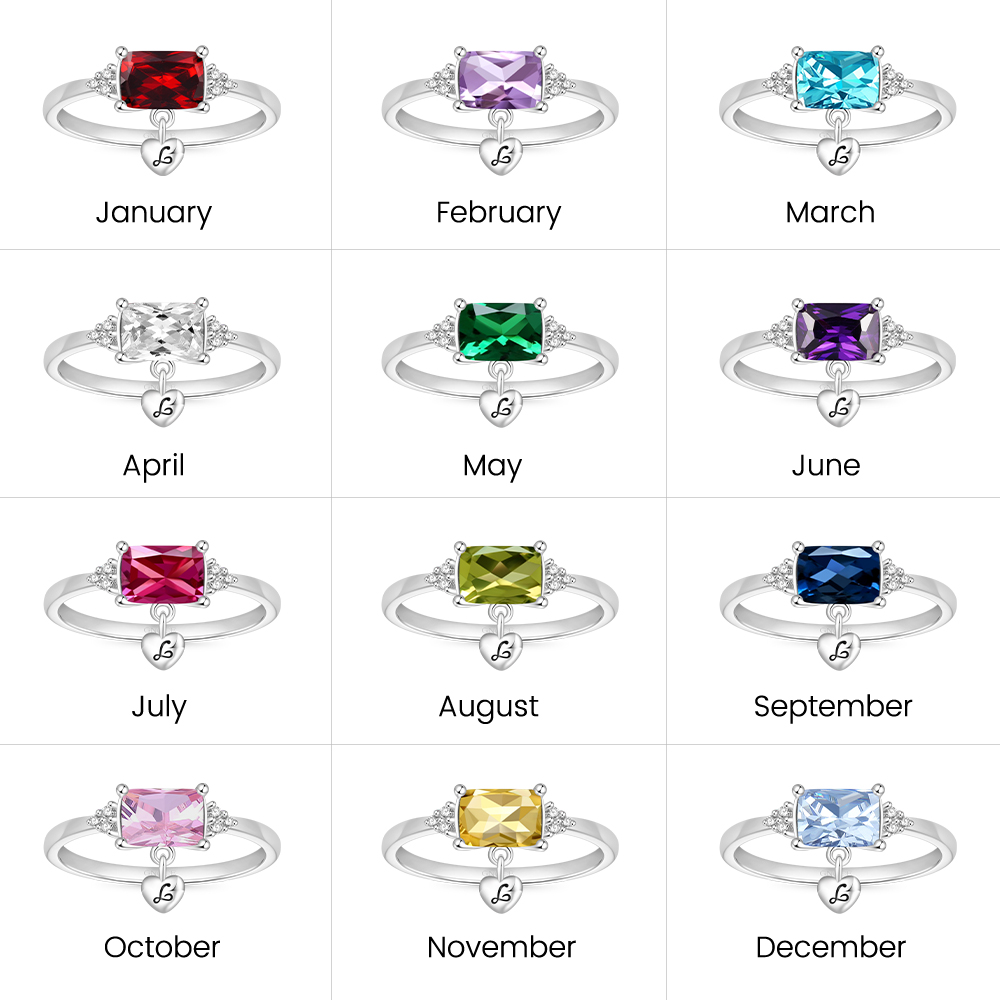 Dainty Purple Baguette Statement Ring image number 6