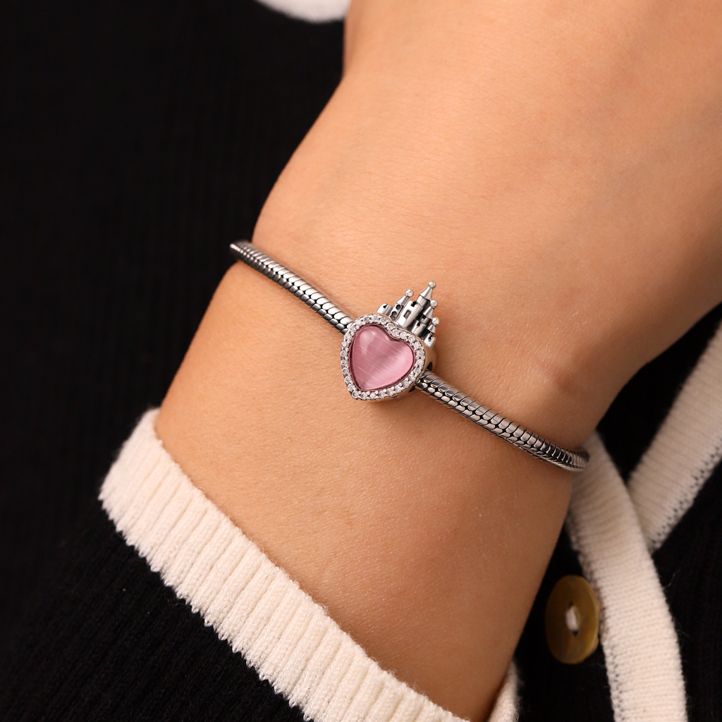 Pink Love Castle Charm image number 3