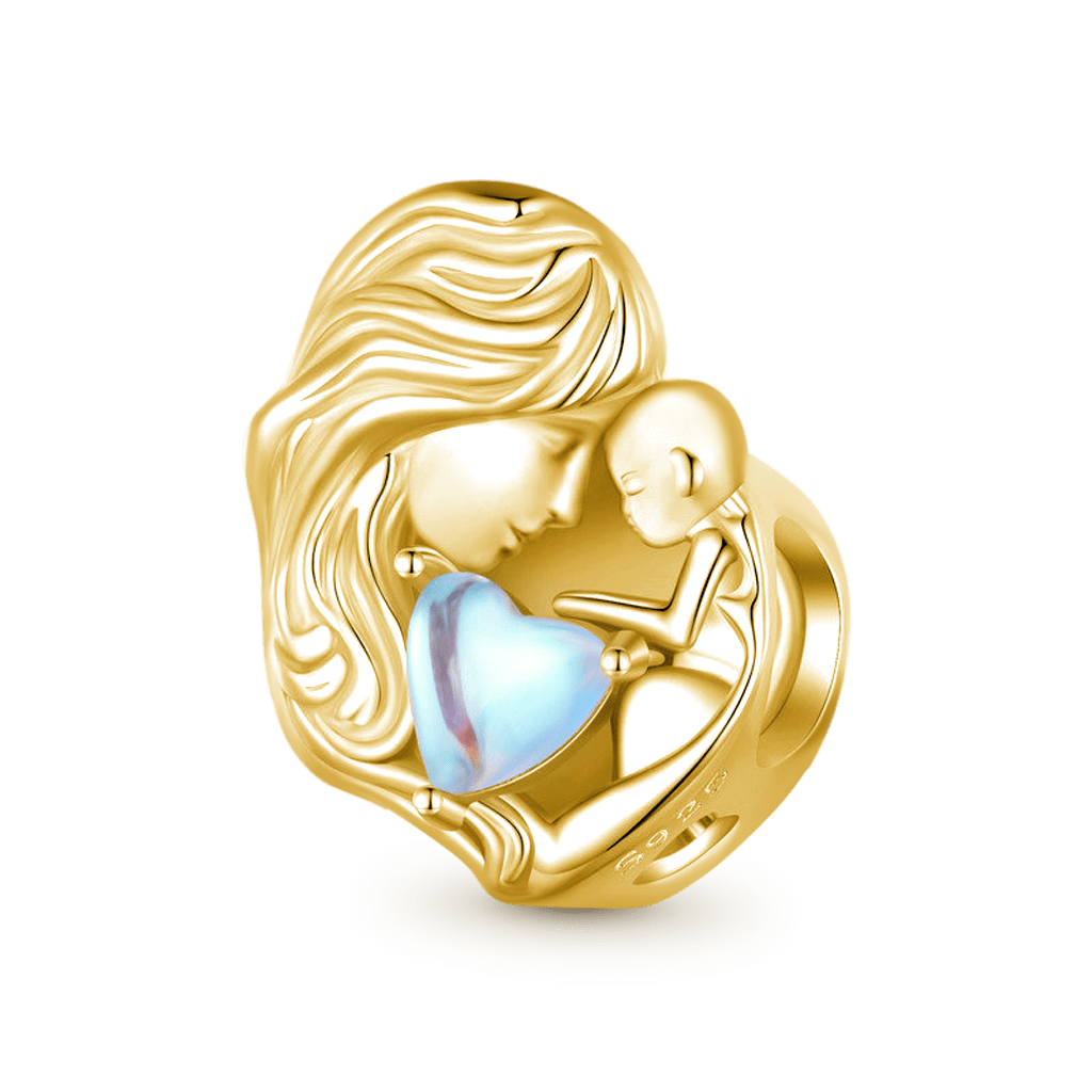 Mother & Child Moonstone Charm image number 0