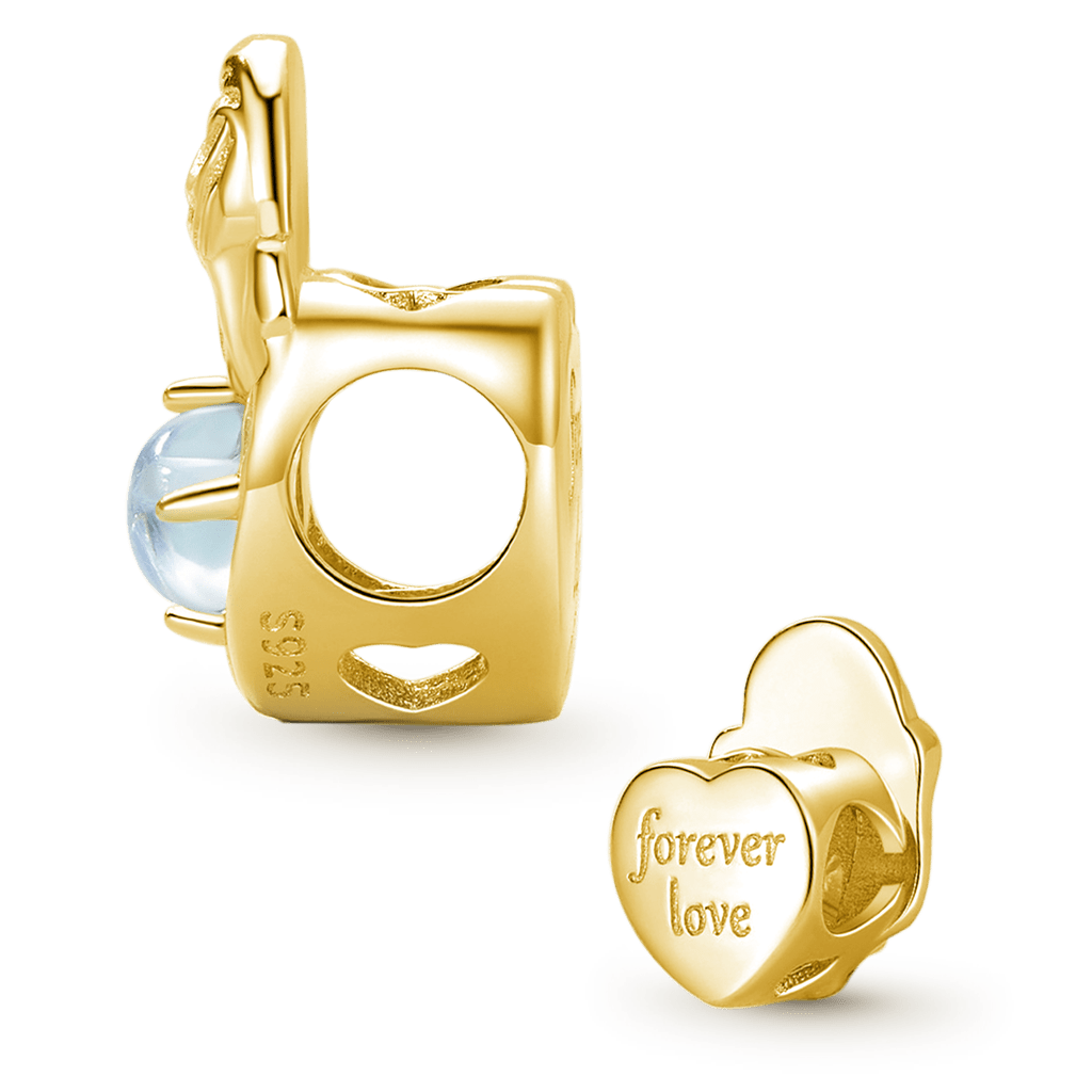 Mother & Child Moonstone Charm image number 1