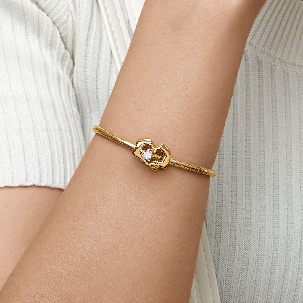 18k Gold Plated Family Love Charm image number 3