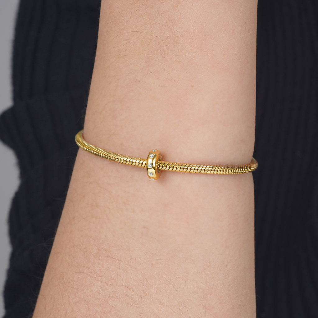 18k Gold Plated Shiny Stopper image number 2