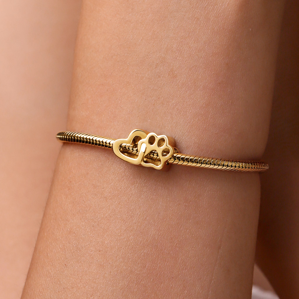 18k Gold Plated Love Pet Charm image number 4