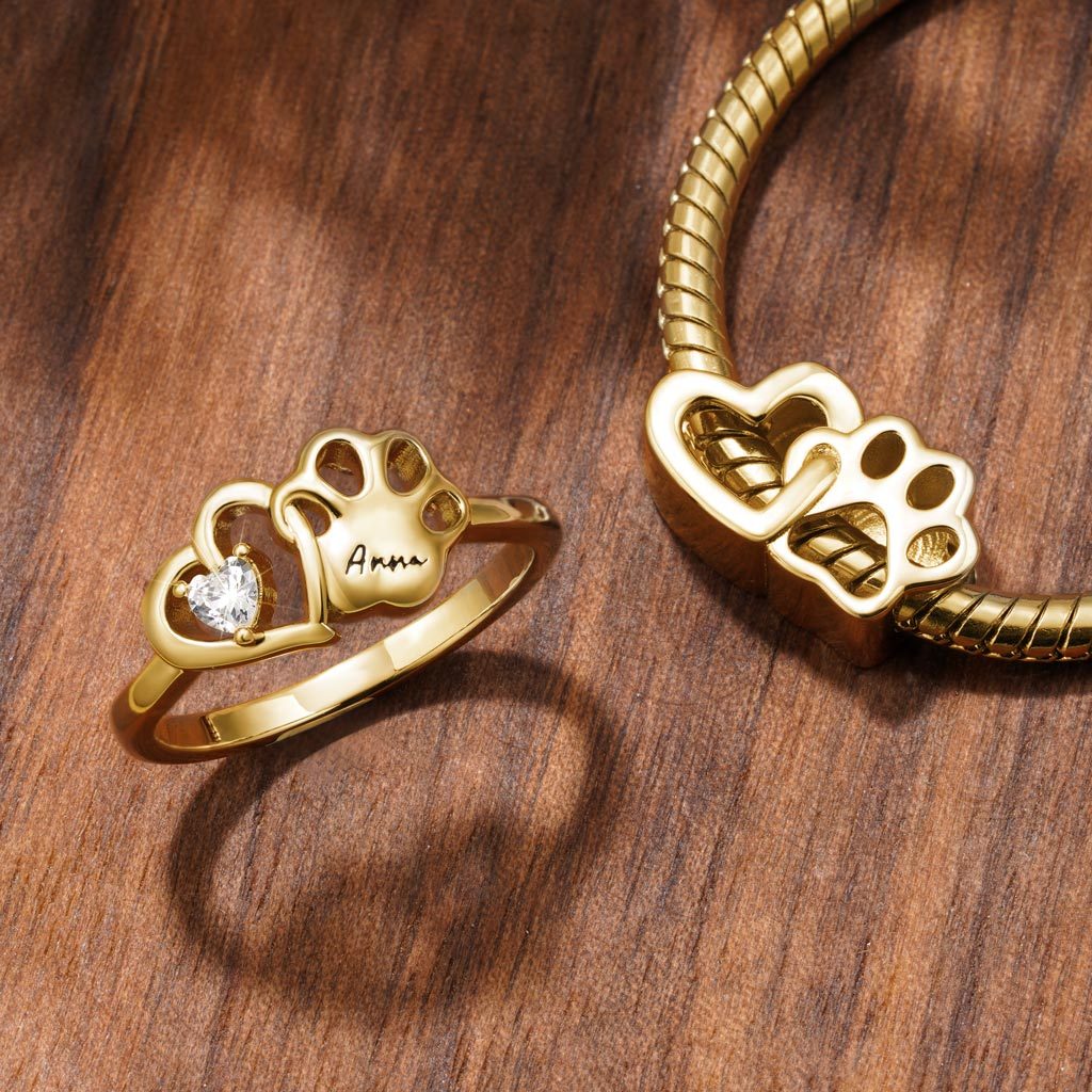 18k Gold Plated Love Pet Charm image number 2