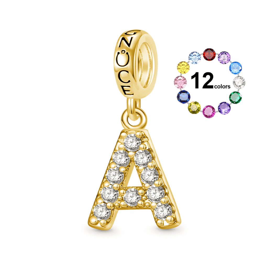 18k Gold Plated Letters Gift Pendant image number 0