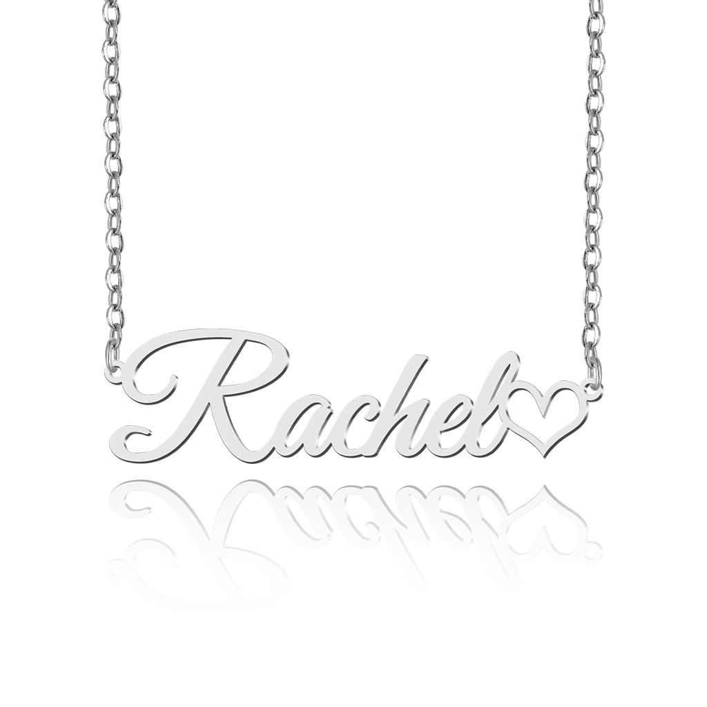 Personality Silver Name Necklace image number 0