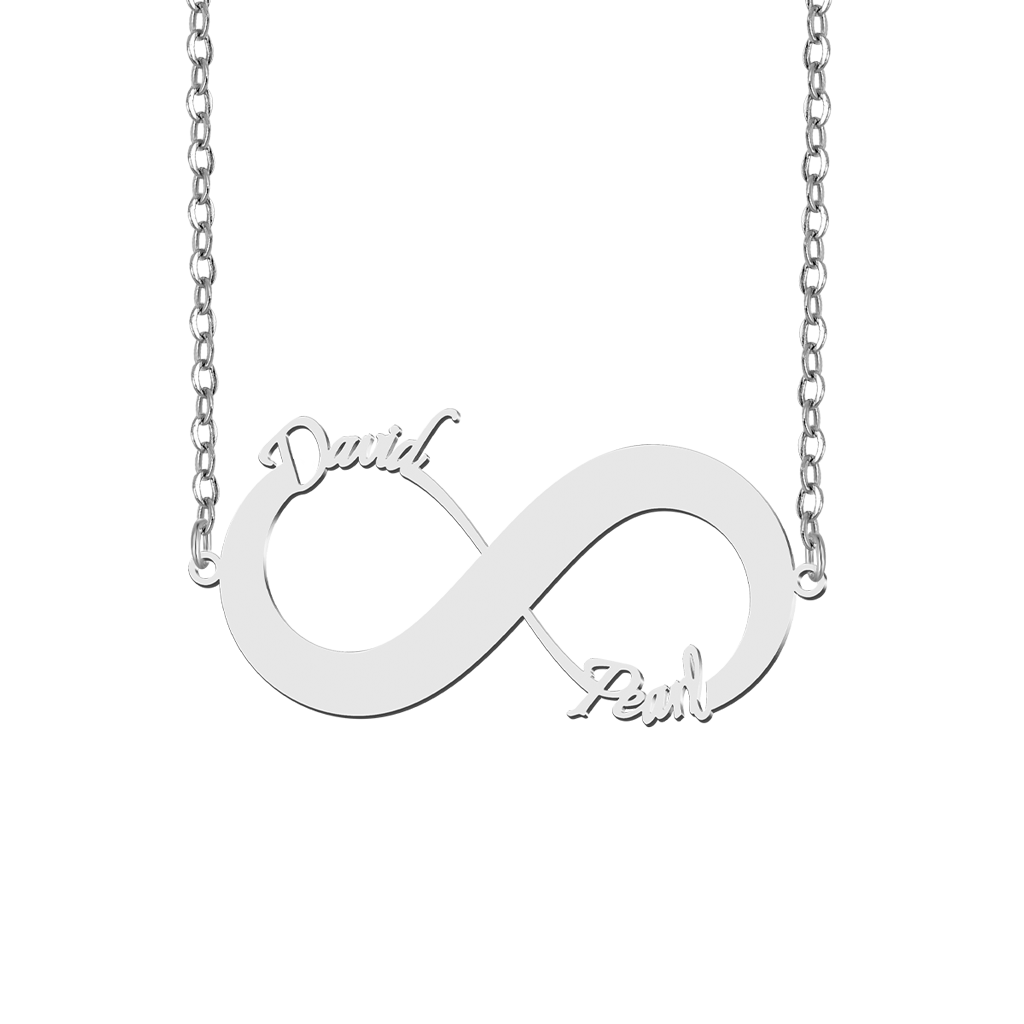 Couple Name Infinity Necklace image number 0