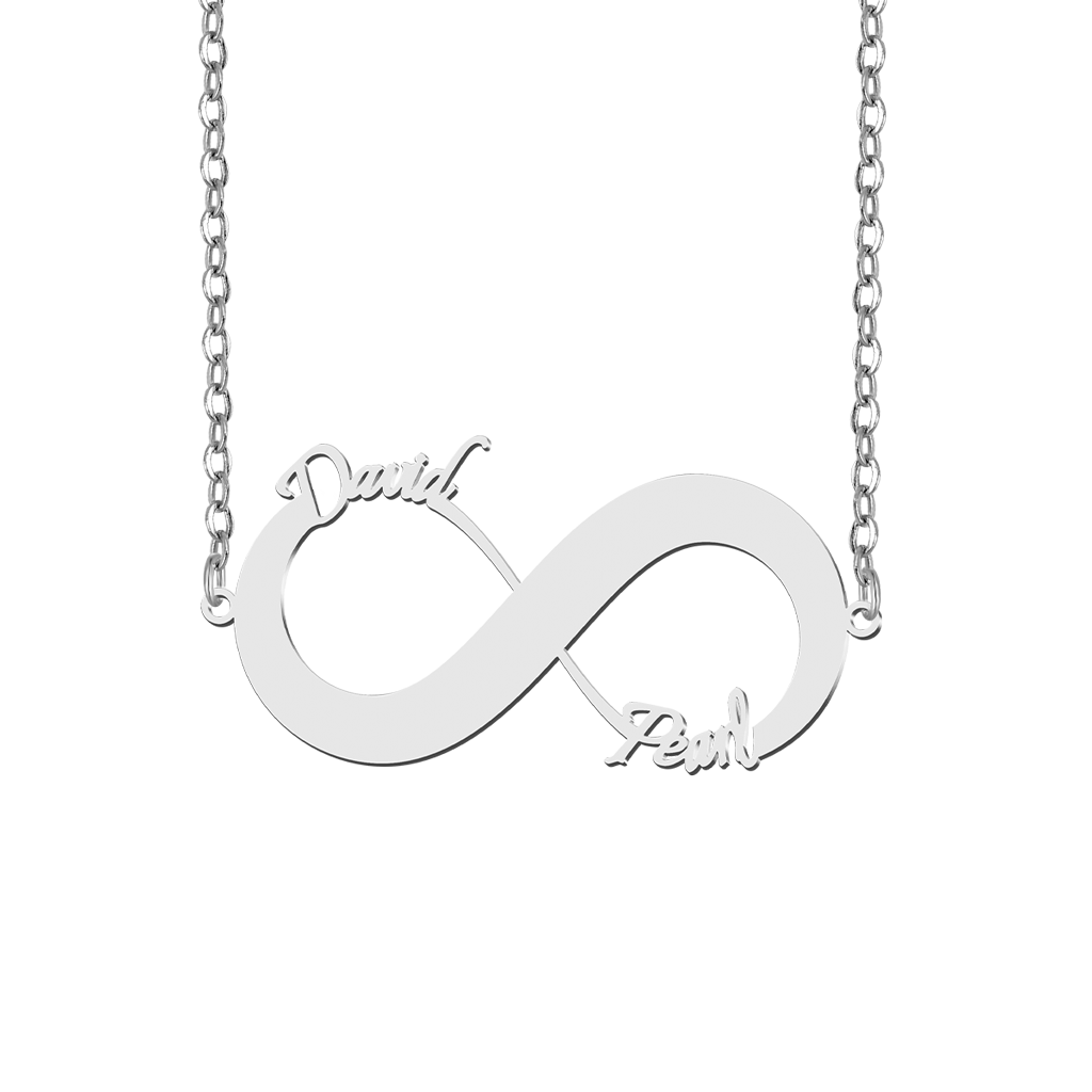 Couple Name Infinity Necklace image number 0