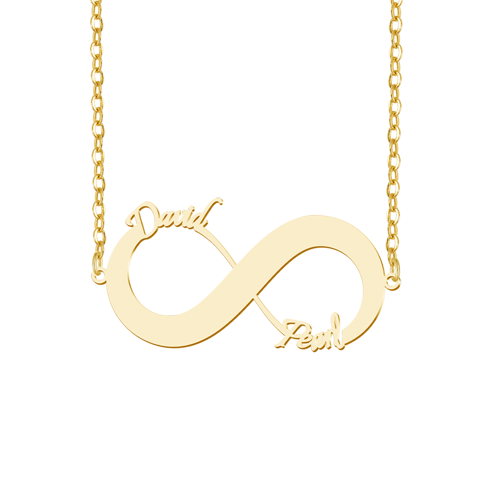 Couple Name Infinity Necklace image number 2