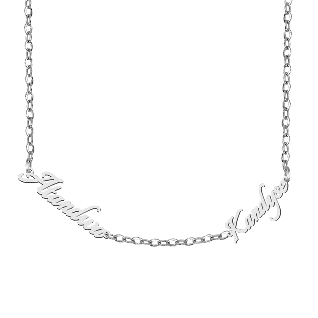 Best Friends Name Plate Necklace image number 0
