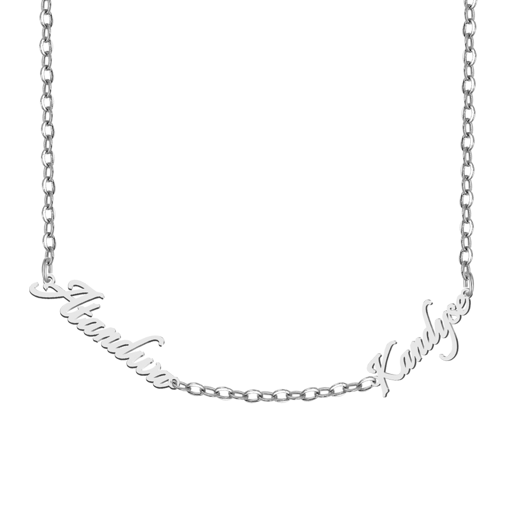Best Friends Name Plate Necklace image number 0