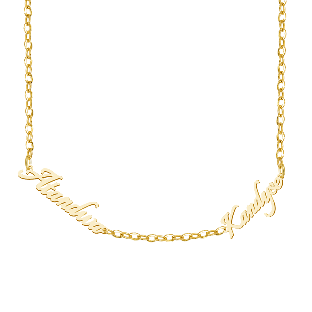 Best Friends Name Plate Necklace image number 1