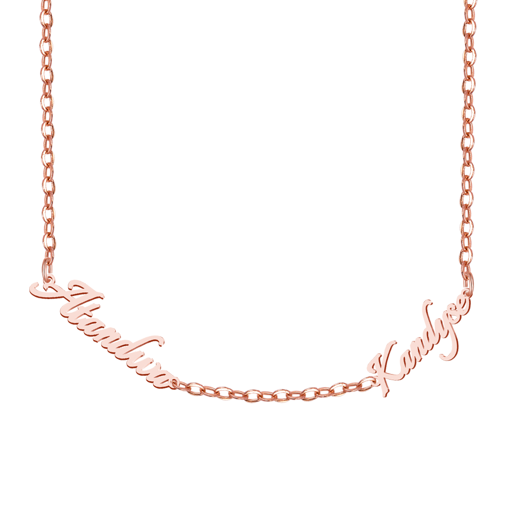 Best Friends Name Plate Necklace image number 2