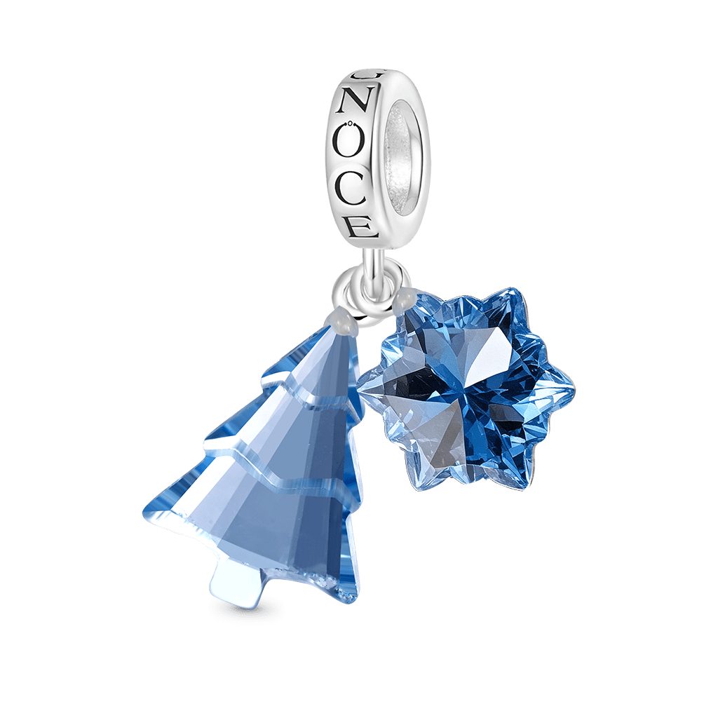 Christmas Tree & Snowflake Pendant image number 0