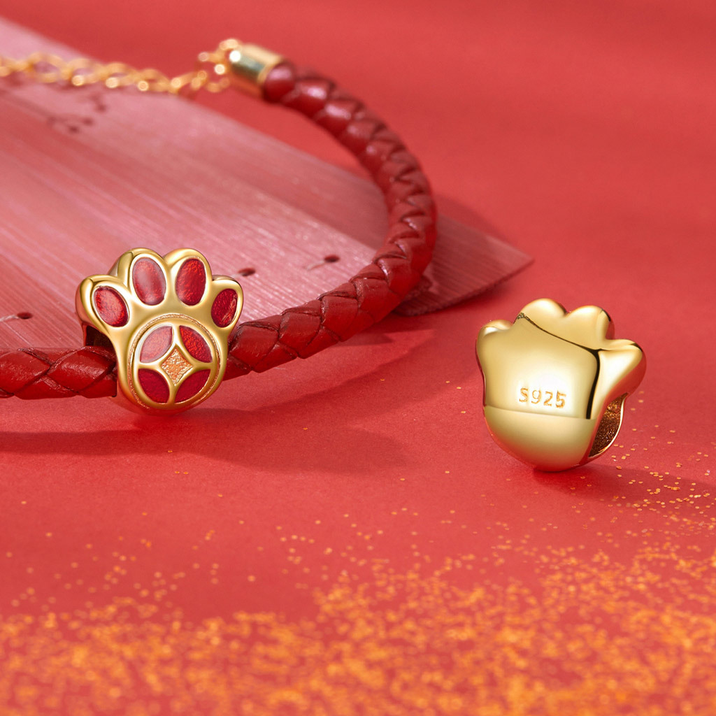 Fortune Paw Print Charm image number 2