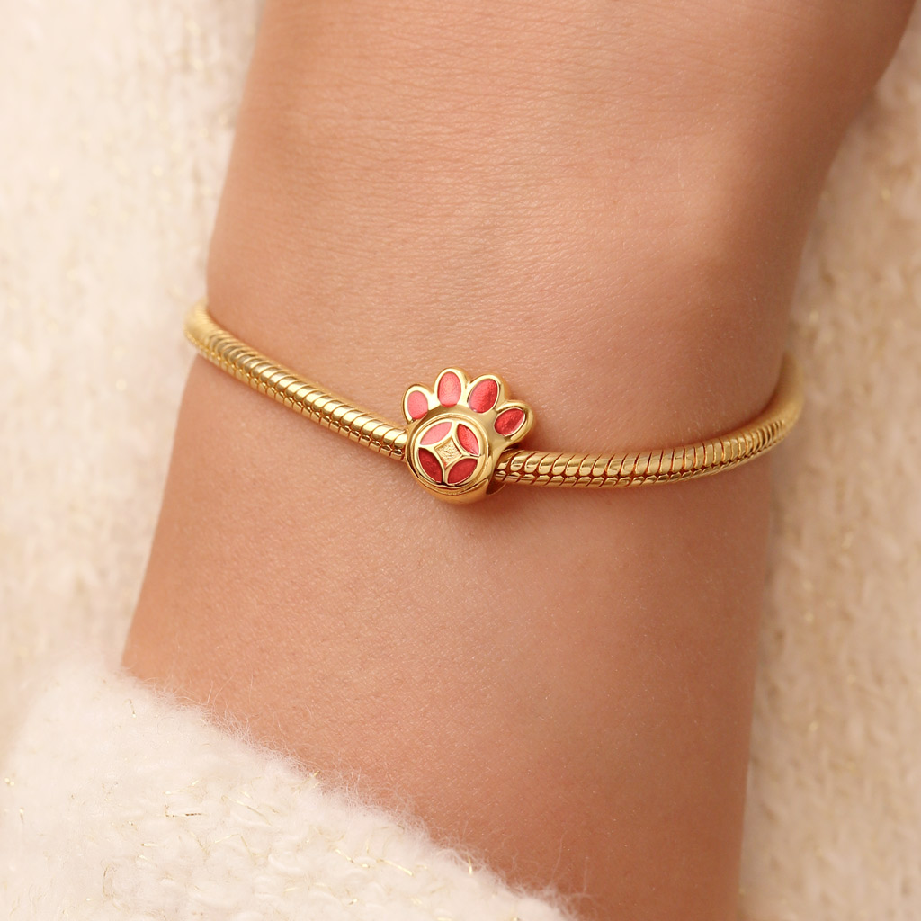 Fortune Paw Print Charm image number 5