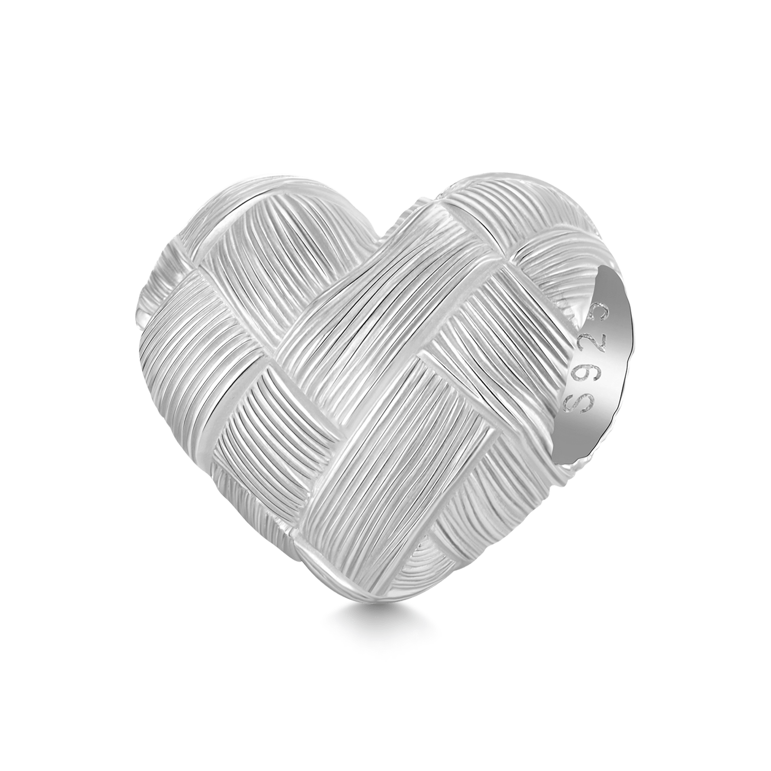 Weaving Frosted Heart Charm image number 0