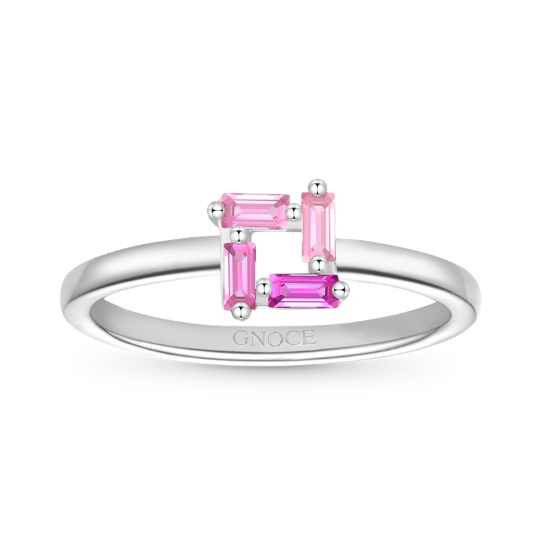 Rectangular Pink Ring image number 0