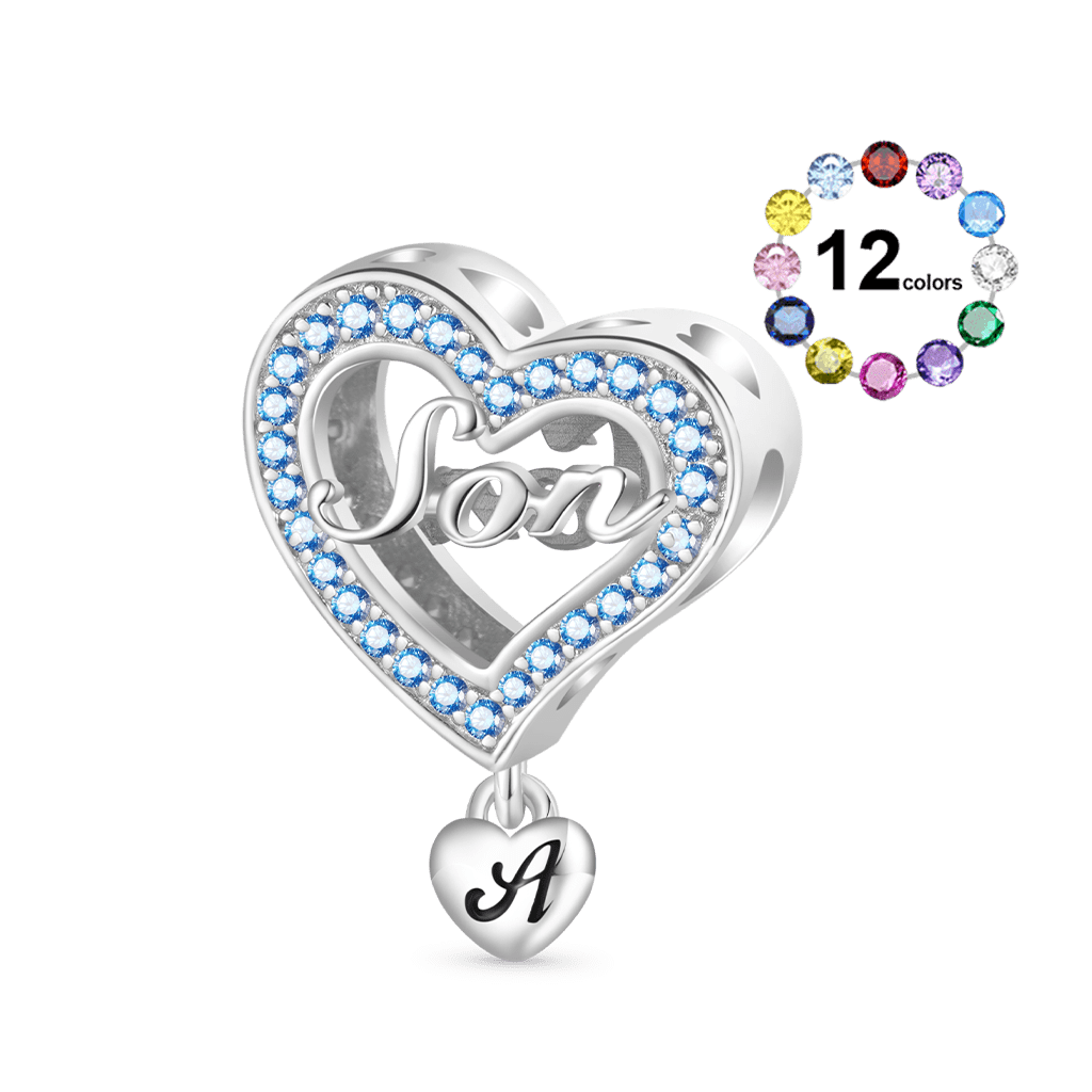 Family Members - Son Heart Charm image number 0